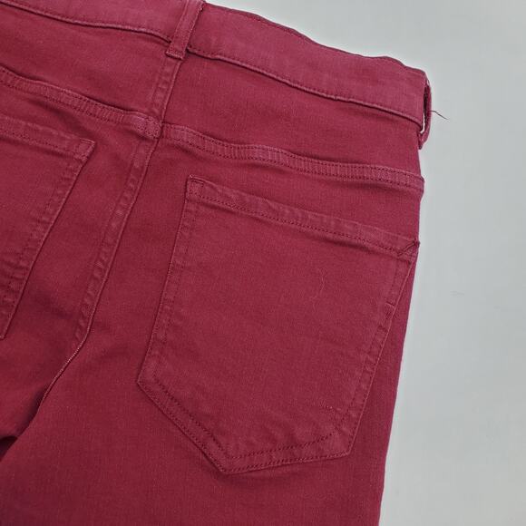 Express Bermuda High Rise Short in Burgundy Size 00 - Picture 5 of 6